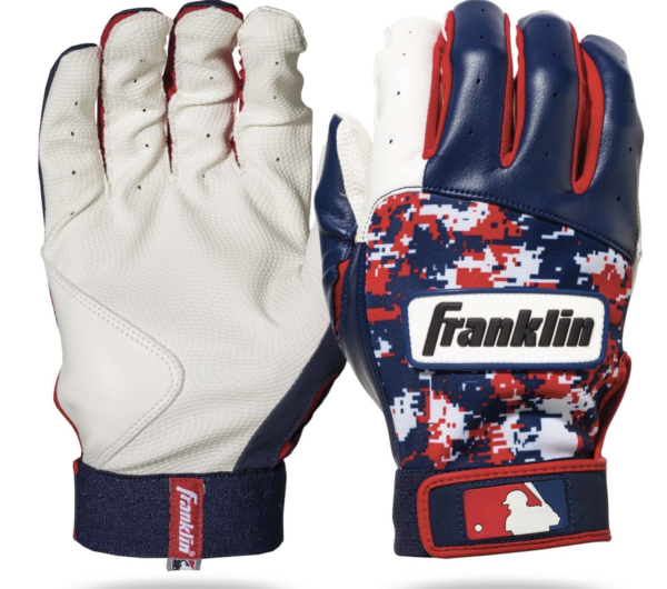 Franklin Sports MLB USA Digitek Batting Gloves (Youth Medium)